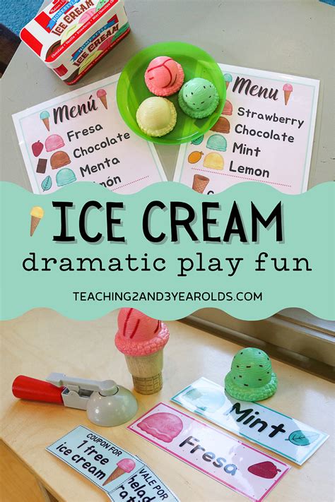 toddler  preschool ice cream dramatic play