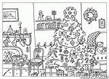 Weihnachtsbaum Colorkid sketch template