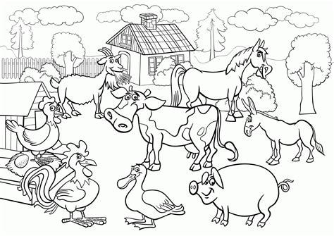 farm coloring pages coloring home