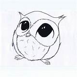 Easy Drawings Pencil Drawing Cute Animals Kids Owl Sketch Simple Animal Baby Draw Sketches Owls Small Cartoon Paintingvalley Sketching Anime sketch template