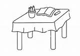 Dibujar Cuaderno Imagui Tarea Infantiles Compartan Pretende Disfrute Niñas Table2 Siluetas Utensilios sketch template