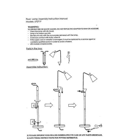 floor lamp parts diagram tolomeo mega floor lamp replacement parts wholesale lamp parts