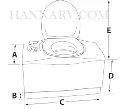 thetford  cc cassette toilet  electric flush  hand waste tank access hanna