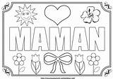 Maman Bonne Fete Nounoudunord Bricolages Localement Mamie sketch template