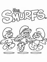 Hefty Smurf Smurfs sketch template