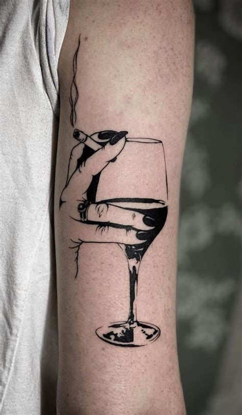 Wine Glass Tattoo Glasses Tattoo Wine Glass Tattoo Wine Tattoo