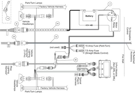 wiring harness diagram  fisher plow  plug