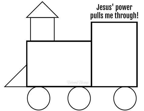 printable train template