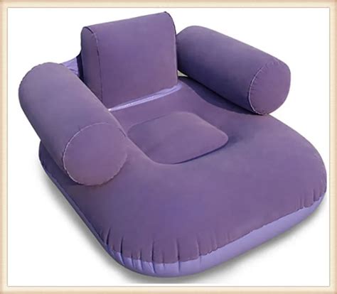 inflatable sofa portable flocking sofa living room furniture single inflatable furniture bean