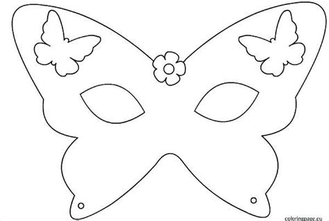 butterfly mask template printable  printable mask template  sample