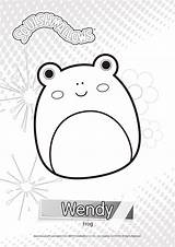 Squishmallows Coloring Pages Wendy Apr sketch template