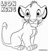 King Lion Coloring Pages Simba Getcolorings Print Color Getdrawings sketch template