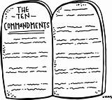 Commandments Lds Ten Clipart Coloring Commandment Stone Tablet Tablets Moses Bible Drawing Melonheadz Book Clip Pages Freebie Primary Printable Transparent sketch template