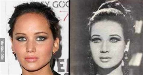 jennifer lawrence looks spookily like 1950s egyptian actress zubaida