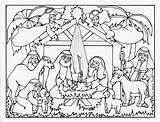 Coloring Pages Nativity Printable Popular sketch template