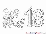 18 Birthday Coloring Kids Geburtstag Zum Ausmalbilder Years Ausmalen Ausmalbild Ausdrucken Bilder Malvorlagen Kostenlos Pages Gratis Für Vorlagen Sheet Malvorlage sketch template