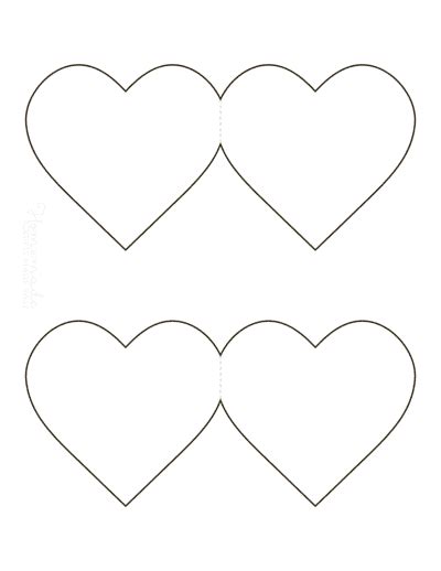 printable heart templates patterns stencils
