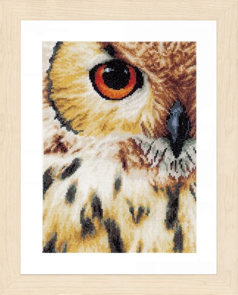 owl  lanarte animal collection cross stitch kits kits casa cenina