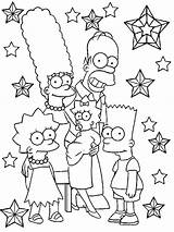 Simpsons Coloring Simpson Pages Homer Characters Printable Getcolorings Color Print sketch template