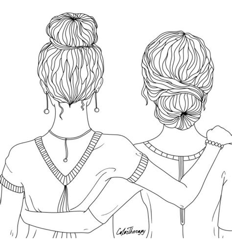 friend vsco girl coloring page coloring home