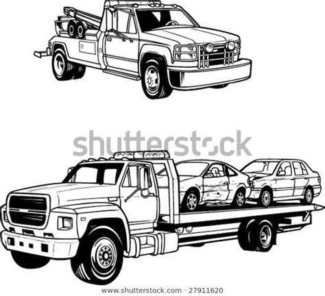 find vector  illustrations tow trucks stock images  hd