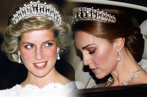 kate middleton dons princess diana s tiara for state dinner with queen