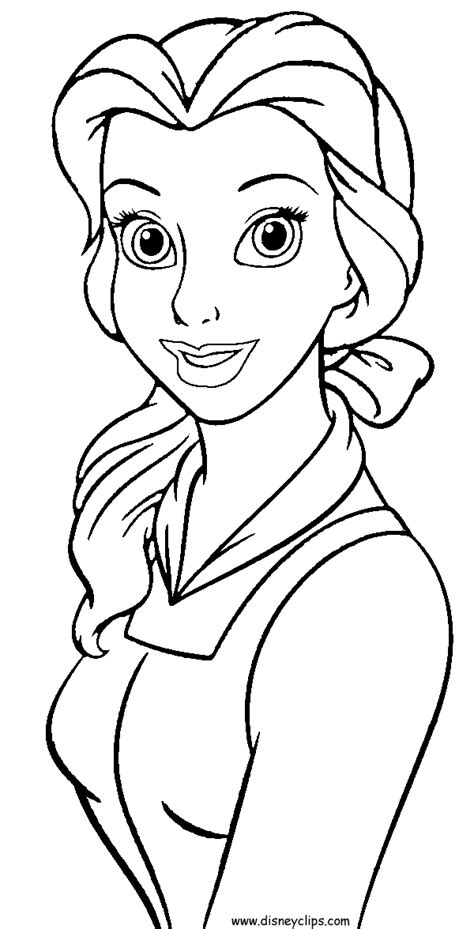 belle coloring pages printable disney princess coloring pages