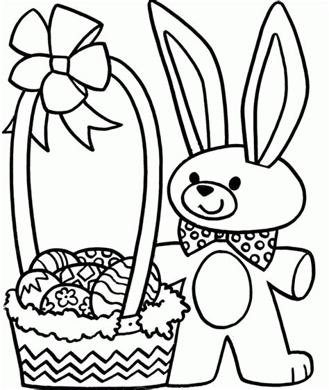 easter egg basket coloring pages coloring home