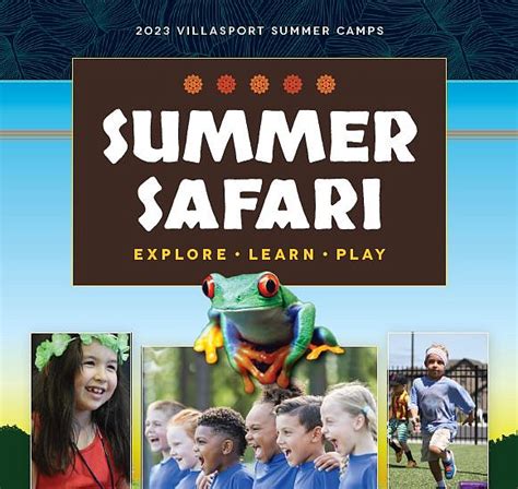 villasport announces summer safari  summer camp  kids