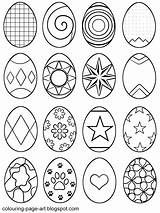 Easter Egg Eggs Coloring Drawing Printable Colouring Pages Designs Drawings Kids Multiple Sheet Patterns Line Symbol Colour Hatching Outline Abstract sketch template
