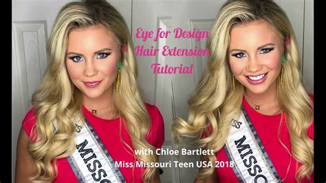 hair extension styling tutorial with miss mo teen usa