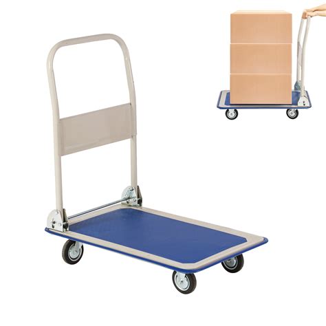 karmas product platform truck hand cart dolly folding moving push heavy duty rolling cart