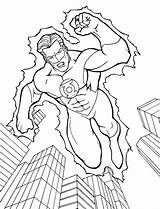 Green Lantern Pages Coloring Printable Bestcoloringpagesforkids Via sketch template