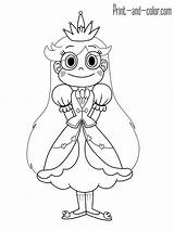 Star Coloring Evil Vs Forces Pages Princess Butterfly Good Color Printable Print раскраски Disney Force Dress рисунки Drawings Drawing идеи sketch template