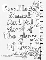 Romans Coloring Pages Kids Bible Sparks 23 Sinned Verse Awana Printable Verses Road Crafts Print Colouring Short Fall Scripture Coloringpagesbymradron sketch template