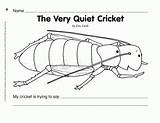 Coloring Cricket Quiet Very Pages Carle Eric Print Activities Printable Choose Board Coloringhome sketch template
