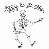 Halloween Coloring Pages Happy Skeleton Spooky Skeletons Family Drawing Kids Clipart Owtk Creature Feature Printable Gif Philly Local Open House sketch template