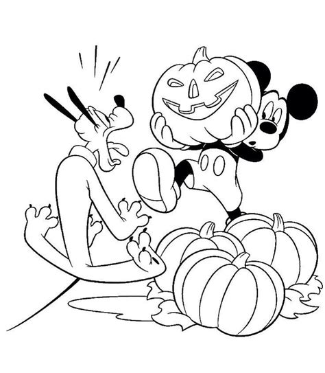 micky mouse  goofy halloween coloring page mickey mouse coloring