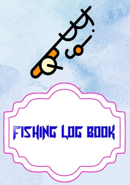 fishing log template printable fishing log book  page cover glossy
