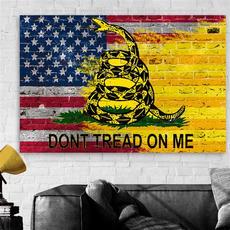 dont tread   american flag wall art zapwalls