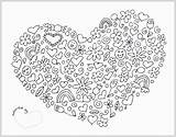 Coloring Pages Heart Printable Library Clipart Adults Easy Online sketch template