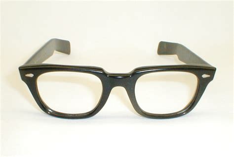 mens vintage eyeglasses frame 1950s ao black