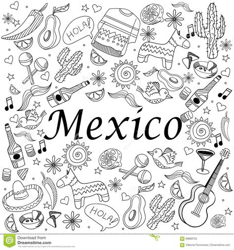 mexico coloring  mexico coloring