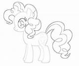 Pie Pinkie Coloring Pony Pages Little Random sketch template