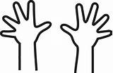 Hands Outline Hand Right Two Clipart Left Coloring Lds Handprint Line Kids Choose Pages Cliparts Clip Library Print Clapping Clipartbest sketch template