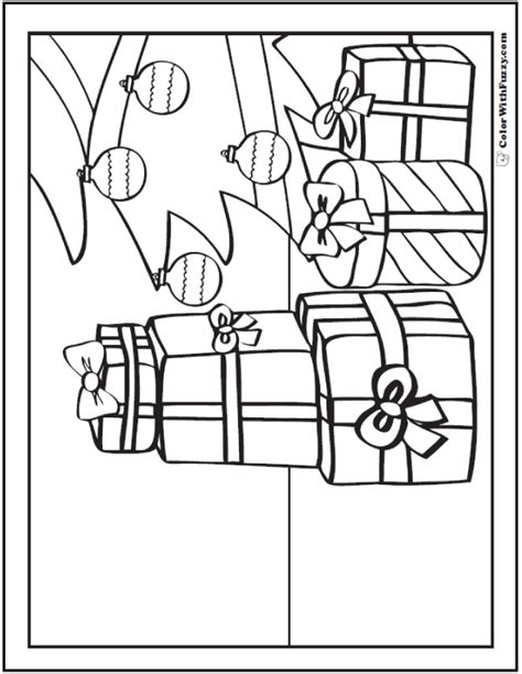 christmas gifts coloring pages