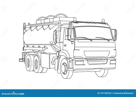 gasoline tank truck tanker fuel truck car  childrens coloring