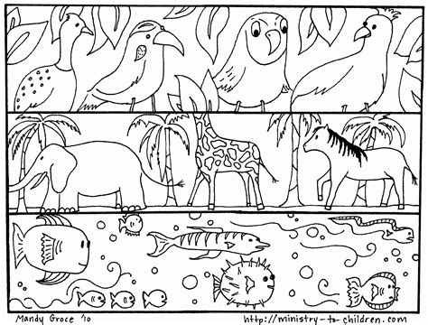 god created  earth coloring pages coloring home
