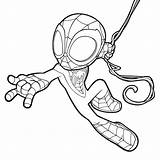 Spidey Morales sketch template