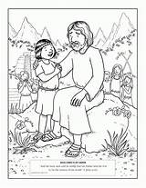 Jesus Library sketch template